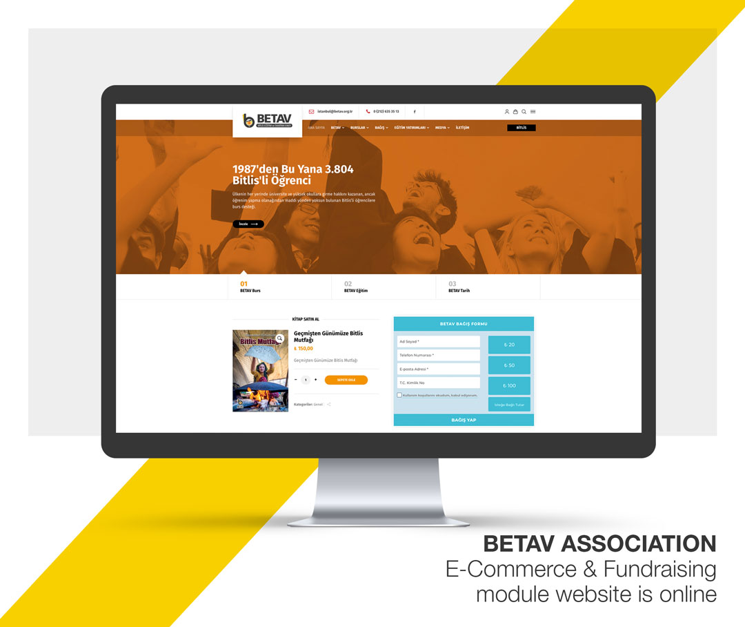 Betav Association E-Commerce & Fundraising module website is online